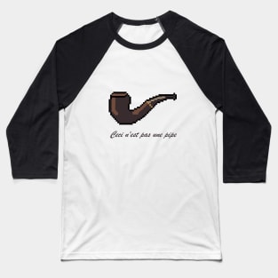 Ceci n'est pas une pipe - pixel art Baseball T-Shirt